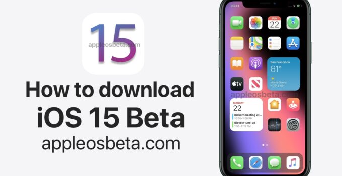 How to download iOS 15 Beta