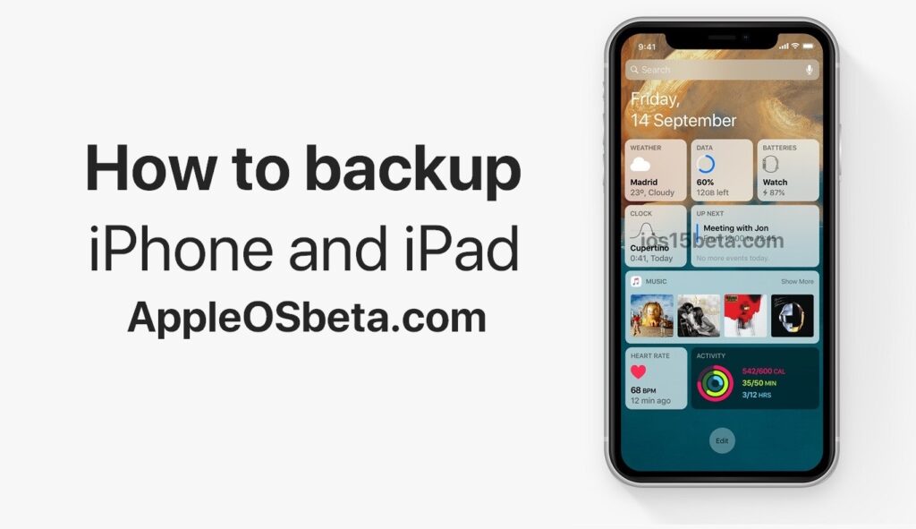 How to backup iPhone and iPad