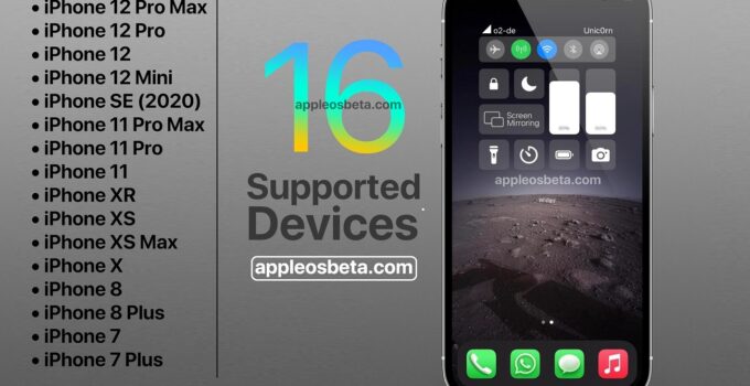 iOS 16 Supported Devices
