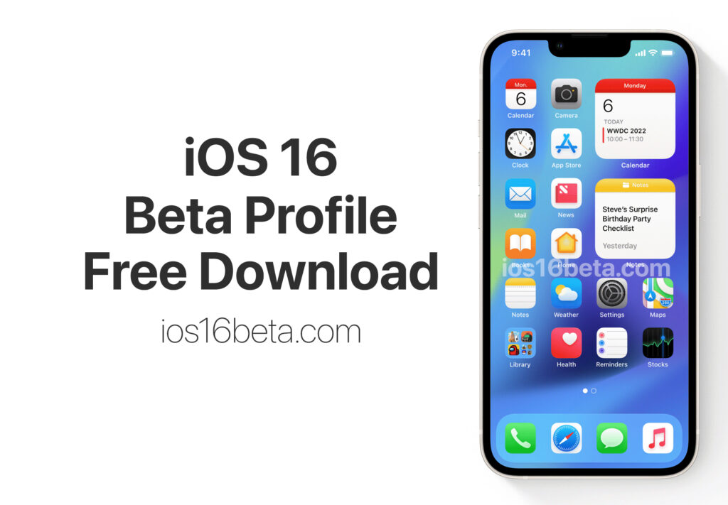 iOS 16 Beta Profile Free Download Link