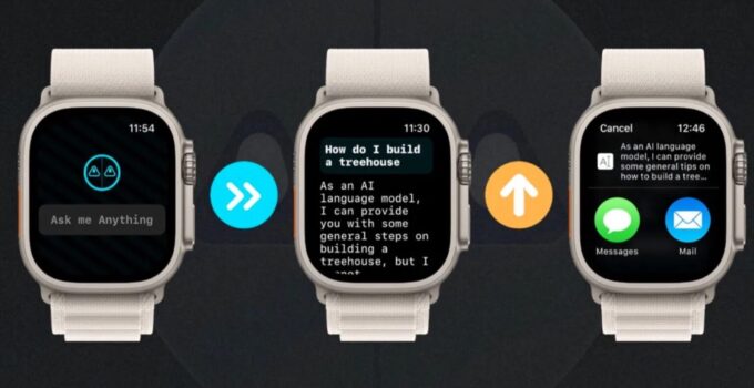 ChatGPT on the wrist, there is the app for Apple Watch