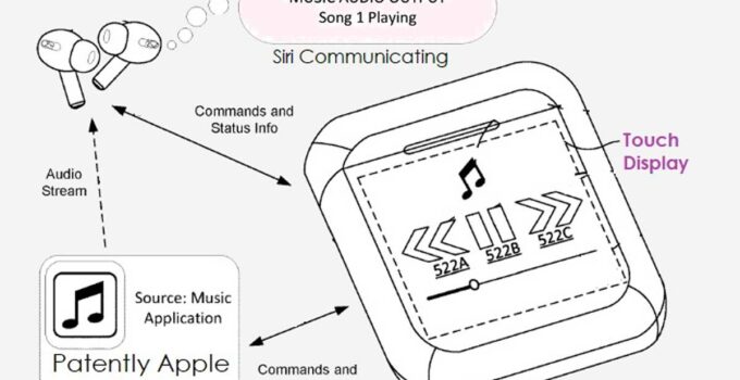 Apple has patented an AirPods charging case with a touch display