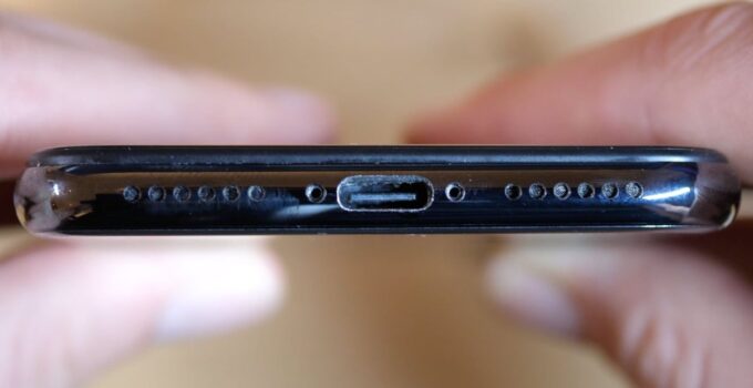 iPhone 15, the USB-C connectors appear in the photo