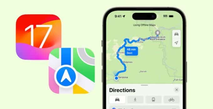 iOS 17 Update Brings Offline Apple Maps Downloads to iPhone Users