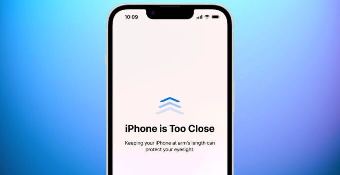 iOS 17 Introduces Eye-Saving Screen Distance Technology
